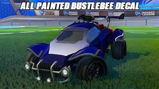 Showcasing All NEW Painted quotBUSTLEBEEquot Black Market Decal  Rocket League Showcase [upl. by Chickie929]