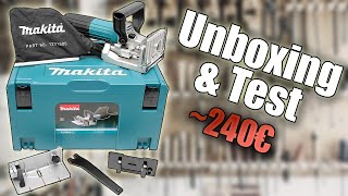 Lamelleuse Makita PJ7000J 240€  Unboxing amp Test [upl. by Timotheus]