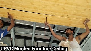 Upvc Modern Furniture CeilingNew PVC Fan Ceiling Design [upl. by Intosh]