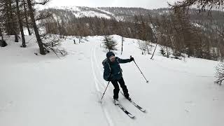 Ski de randonnée nordique à Serre Eyraud 05 [upl. by Ivets]