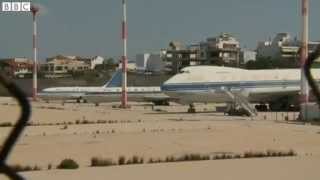 BBC News Planes abandoned at Athens ghost airport mp4 [upl. by Dranik]