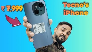 Tecno Spark Go 1 Unboxing  iphone in just 7999 [upl. by Dnomaid]