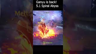 Ganyu Is Back 51 Spiral Abyss [upl. by Pansir]