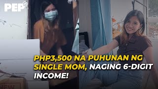 PHP3500 na puhunan ng single mom naging 6digit income  Pep Inspires [upl. by Manaker]