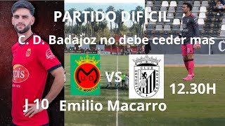 📝⚽Previa Jornada N 10UD Montijo VS C D Badajoz [upl. by Aicsila891]