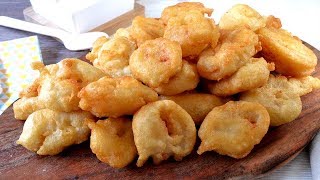 Cómo hacer calamares a la romana caseros muy esponjosos y crujientes Receta fácil y deliciosa [upl. by Eugnimod]