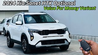 Base Me Top Model Wale Features 😍 2024 Kia Sonet HTK Opt Full Detailed Review ❤️ Price amp Features [upl. by Harding179]