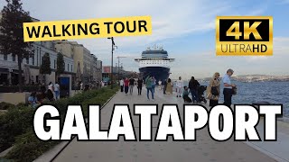 İstanbul 4k  GALATAPORT 4K WALK  Walking Tour in Galataport Karaköy  4k Walk Tour galataport [upl. by Dehnel]