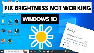 Brightness Not Working in Windows 10  Laptop Brightness Control Not Working Windows 10 [upl. by Storm]