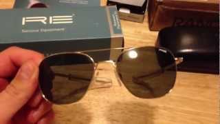 Randolph Engineering Aviator Sunglasses Unboxing [upl. by Lagas159]