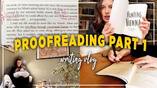 proofreading my book 📝 productive writing vlog 2024 [upl. by Lupee]