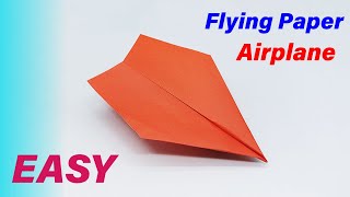 How to Make a Flying Paper Airplane Easy [upl. by Dyna]