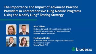 Importance of APPs in Comprehensive Lung Nodule Programs Using the Nodify Lung® Testing Strategy [upl. by Obola]