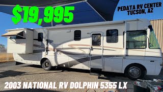 20000 Gas Class A 2003 National RV Dolphin 5355LX Video Walkthrough [upl. by Marlee]