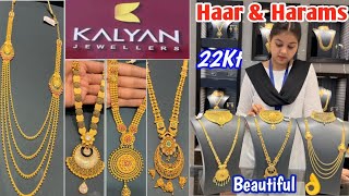 New 😍 22Kt Kalyan Jewellers Gold Rani HaarLong Necklace Set Design 💥Gold Necklace Design 2024 [upl. by Korie628]