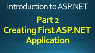 2 ASPNET Creating Your First ASPNET Web Site Part 2 Creating Web application is VS in Urdu Hindi [upl. by Nodnal]