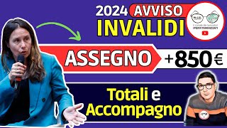 🔴 INVALIDI NOVITà 850€ ➡ AUMENTO BONUS ACCOMPAGNAMENTO Assegno universale ANZIANI NO AUTOSUFFICIENTI [upl. by Diantha460]