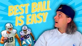 Best Ball Fantasy Football Is EASY Picking LEAGUE WINNERS [upl. by Cathlene205]