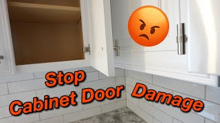 How to Stop your Cabinet Doors from Hitting Walls and Other Cabinets [upl. by Oberheim148]