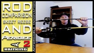 Comparison  KastKing Perigee II Fishing Rod vs Wright amp McGill Skeet Reese Rod [upl. by Undine]