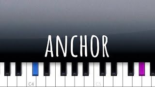 Anchor  Novo Amor piano tutorial [upl. by Anhoj]