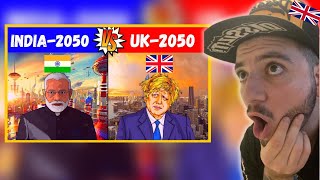 British Reacts India 2050 vs UK 2050  Country Comparison  Economy Comparison [upl. by Ellenrad517]