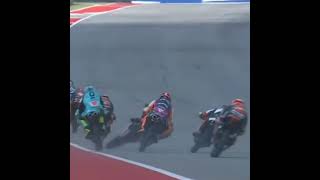 Americas GP  Massive Moto3 Crash [upl. by Beyer358]