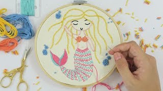 SIRENA BORDADO  PASO A PASO  SORPRESA [upl. by Graces]