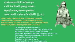 Complete renunciation  Soundarya Lahari Shloka 76 [upl. by Prunella]