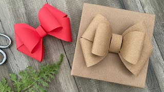 How To Make A Paper Bow  DIY Crafts  Gift Wrapping [upl. by Eiser]