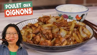 Poulet aux oignons🍗🧅Aussi bon que le bœuf aux oignons rapide simple à faire avec peu dingrédients [upl. by Etnahc]