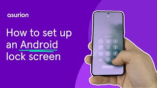 How to set up change and remove a screen lock on an Android phone  Asurion [upl. by Odrude]