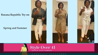 Banana Republic Tryon  Spring and Summer Outfits [upl. by Zulch121]