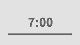 7 minute countdown timer with alarm [upl. by Geller639]