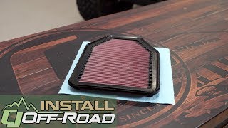 Improving Air FlowFiltration on 20072018 Jeep Wrangler JKs with a KampN DropIn Air Filter Install [upl. by Trenna]