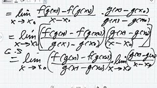 BeweisDie Kettenregel der Differentialrechnung Analysis [upl. by Anaitsirk]