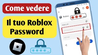 Come visualizzare la password in Roblox aggiornamento 2024 [upl. by Llewop]