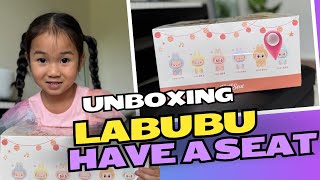 Unboxing the full set of LABUBU HAVE A SEAT [upl. by Newlin]