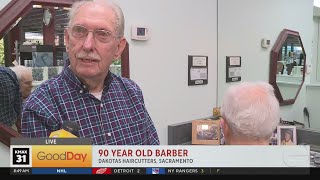 90yearold barber Ray Stults [upl. by Kilk]