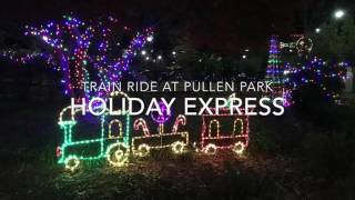 Train Ride at the annual Holiday Express at Pullen Park [upl. by Enutrof]