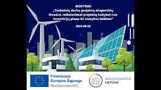 Mokymai Techninių darbo projektų ekspertizių išvados 20240828 [upl. by Ezirtaeb955]