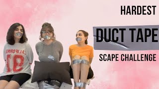 Tied up Duct Tape Scape Challenge  School Punishment [upl. by Kcirdet636]