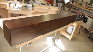 Build a Rustic Faux Beam Mantel or Shelf [upl. by Noiztneb]