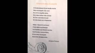 Chanson des escargot ce2 [upl. by Airdna]