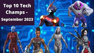 TOP TEN TECHS IN MCOC September 2023 [upl. by Egreog]