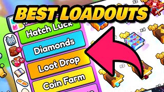 Best Enchant Loadouts in Pet Sim 99 Hatch Luck Diamonds Loot Drops Coins amp Tap Damage [upl. by Ahsaeyt]