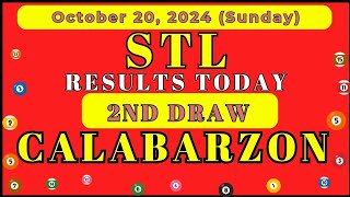 STL RESULTS TODAY CALABARZON OCTOBER 20 20242nd DRAW RESULTSCAVITELAGUNA BATANGASRIZALQUEZON [upl. by Nomelc47]