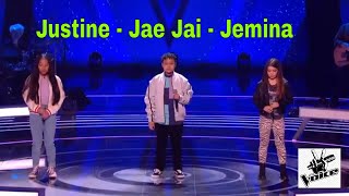 The Battles  Justine Jemima and Jae Jai Performing ‘Rise Up  The Voice Kids UK 2020 [upl. by Guria]