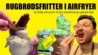 Rugbrødsfritter En billig alternativ til dyre knækbrød og rugbrødschips [upl. by Aicemed]