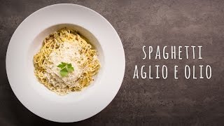 Spaghetti Aglio e Olio Rezept [upl. by Nonnair]